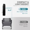 EVER ADVANCED Reclining Camping Chairs for Adult Lightweight, Folding Recliner