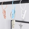 Foshine 24 Pack ClothesPins with Plastic Rope, Clothesline Drying Clothing