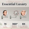 Zadro 7" Wall Mounted Wardrobe, Vanity Makeup Mirror with Magnification