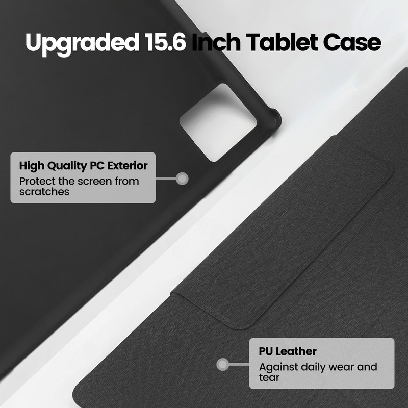 Upgraded Tablet Case Only for MESWAO 15.6 Inch Laege Tablet,