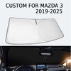 Windshield Sun Shade for Mazda 3 2019-2025 - Sunshade Compatible