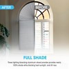 Arch Window Light Fully Blocking Pleated Shade Blinds for semi-Circle