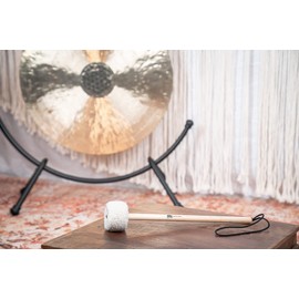 Gong/Singing Bowl Mallet with Soft Fleece Head for Sound Therapy, Meditation, ASMR, and Yoga, 2-YEAR WARRANTY