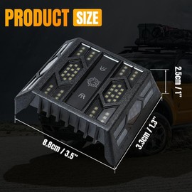 Xomzema Rear Ceiling Lights, Reading Light Touch Switch LED Roof Lamp Trunk Cargo Area Light Accessories for Ford Bronco Offroad 4 Door 2021-2024