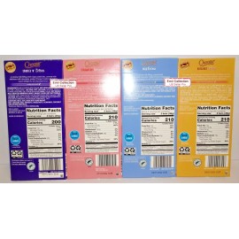 Choceur Chocolate Crisp Bar Crème, N’ Creme, Hazelnut, Strawberry 7.1oz (4 Bars)