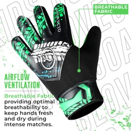 ROLANCIO Goalie Gloves (Green, 07)