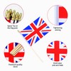 Ckexin 25Pack Small British UK Flag Handheld Mini Britain Flag