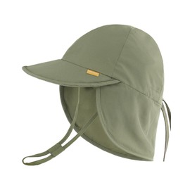 FURTALK Baby Sun Hat Summer Beach Hat UPF 50+ Adjustable Soft Baby Swim Hat with Neck Flap Green