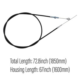 YGQ 72 Inch Go Kart Throttle Cable for Predator 212 196 cc GX160 GX200 5.5 6.5hp Manco Kandi Yerf Dog Go Cart Buggy Parts Accelerator