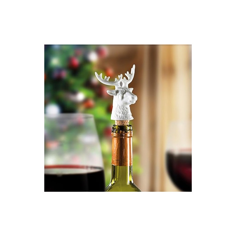 Reindeer Design Bottle Stopper