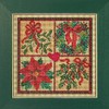 Mill Hill Winter Greens Beaded Counted Cross Stitch Kit Buttons