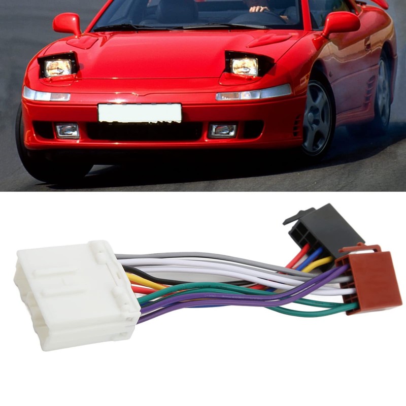 CD Player Connector, Flexible Radio ISO Wiring Harness Plastic Replacement