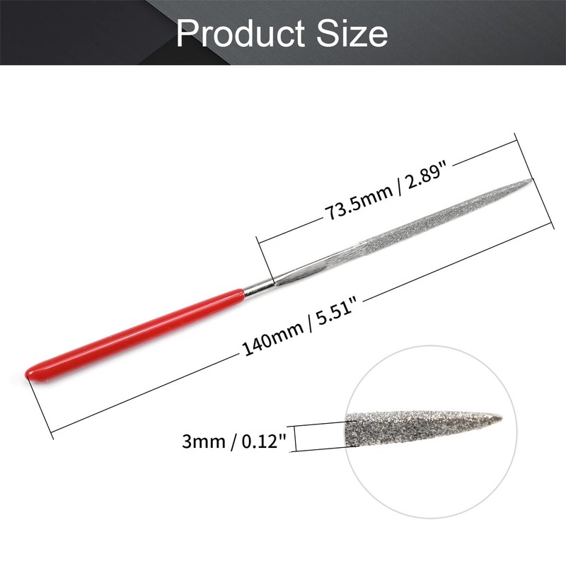 Utoolmart Diamond Needle File, 5-Pieces Mini Diamond Needle File Set,