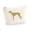 Greyhound Make Up Bag, Organic Cosmetic Bag, Greyhound Gift, Gift