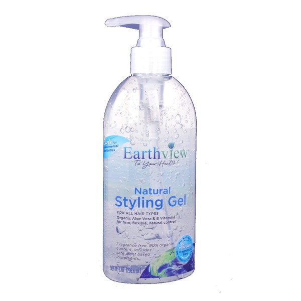 Earthview Styling Gel, Fragrance Free, 8 oz.
