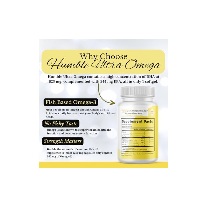 Aceite de Pescado Ultra Omega 625 EPA 244 DHA 60