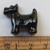 Black Dog Scotty Terrier Large Hole Made in USA 1"