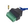 PENGLIN 4PCS RJ45 Female to 8 Pins Screw Terminal Adapter