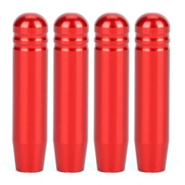 4Pcs Aluminium Door Lock Pin Buttons Knob Cover Trim Fit for E90 3 Series 2004 - 2013(Red)