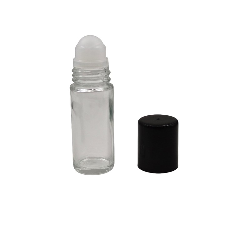 ZQDZYIE 2Packs Glass Roller Bottles 30ml/1 Oz Plastic Roller Ball