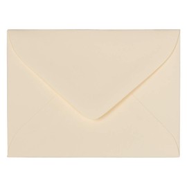 JAM PAPER 2 3/4 x 3 3/4 V-Flap Commercial Envelopes - Ivory - 100/Pack