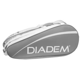 Diadem Tour V3 12PK Tennis Racquet BAG Large- L 30” x W 18” x H 14” - Gray