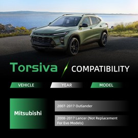 Torsiva 8PCS Front Lower Control Arm Sway Bar Links Tie Rods for Mitsubishi 2008 2009 2010 2011 2012 2013 2014 2015 2016 2017 Lancer, 2007-2017 Outlander K620548 K620549 K80258 EV800638 ES800471