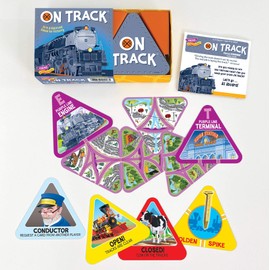 ON Track Three Corner Strategy Game by TREND enterprises, Inc. - Family-Friendly Card Games