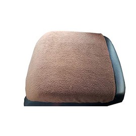 Car Console Covers Plus Made in USA Fleece Auto Armrest Center Console Cover with Latch Opening fits Ford F150 F250 with Bucket Seats Redesigned 2021-2022 Brown