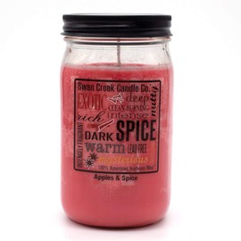 Swan Creek 100% American Soybean 24 Oz. Jar Candle - Apples & Spice