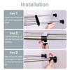 BAOYOUNI Expandable Shelf Closet Tension Rod Adjustable Shelving Unit Storage