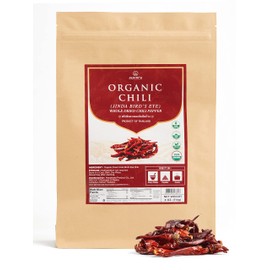 Homtiem Organic Jinda Dried Chili Peppers 4 Oz , The Secret of Spiciness and Flavor, Perfect for Tom Yum soup and Pad Thai. Great for Mexican Recipes, Europe Recipes and Asian Recipes (Mild Hot)