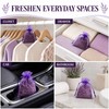 20 Pack Empty Lavender Sachet Bags Empty, Purple Organza Drawstring