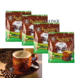 (4 Pack - Classic) Old Town White Coffee,3 in1 Hazelnut Instant Coffee (60 Sticks) Expired Date 01/25/2026