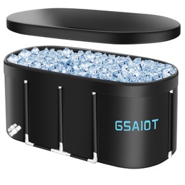 Ice Bath Tub for Athletes Recovery – XL 129 Gal Oval Cold Plunge Tub, Multi-Layer Ice Bath for Cold Therapy, Portable Durable for Home, Indoor, Outdoor Use (Cold Plunge Tub- Oval No Inflatable Ring)