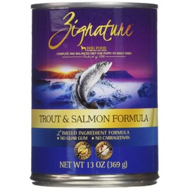 Zignature Trout & Salmon Formula Grain-Free Wet Dog Food 13oz, case of 12