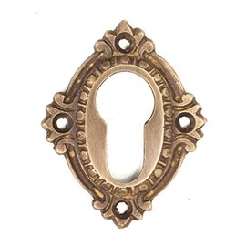 Antikas - Castle rosette made of brass for doors Art Nouveau Historic Gründerzeit