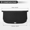 Motoforti Car Trunk Retractable Cargo Cover for Kia Sorento 2.4L