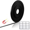 Tellegloww Black Magnetic Tape Roll Thin Strips, Magnetic Board Dividers