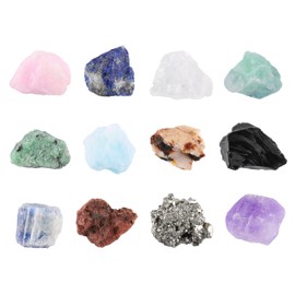 JSDDE Mineral Rock Variety Tumbled Crystals Rough Gemstone Meteorite Fragment Healing Energy Crystal Stone