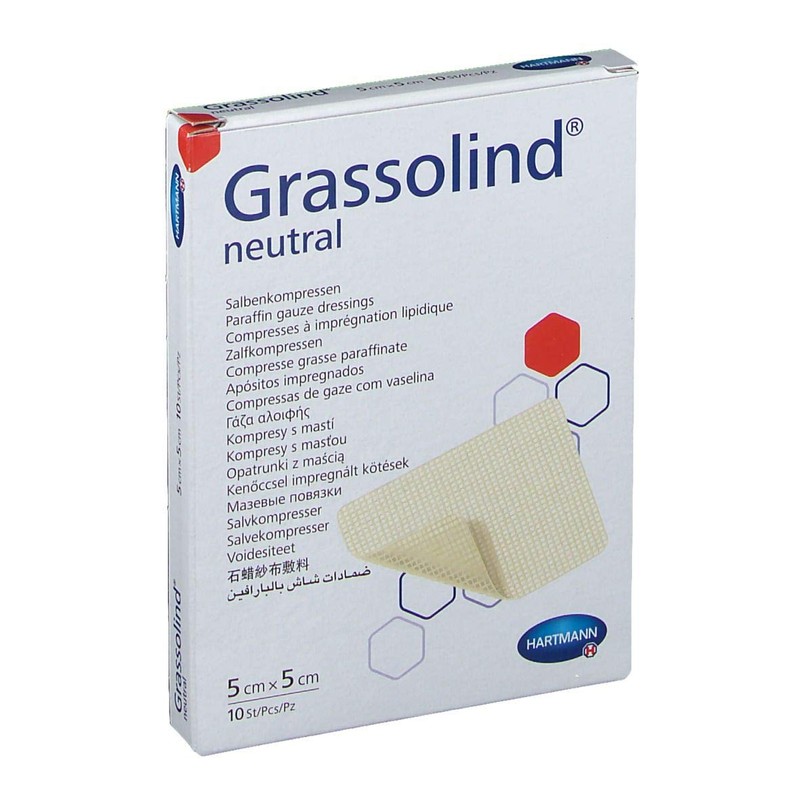 GRASSOLIND Ointment Dressings 5 x 5 cm Sterile Pack of