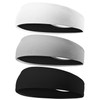 Braylin Men's Headbands, 3 Pack Sweat Workout Headbands for Men,
