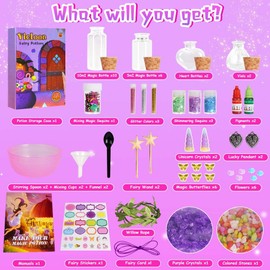 Vicloon Magic Potions Set for Kids, DIY Creative Gift, Magic Potion Kits Craft Toy Gifts for Girls, Magic Potions Craft Set, Unique Fairy Crafts for 6-10 Years Children