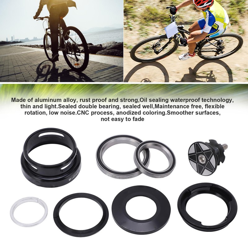 Mountain Bike Headset Double Bearing Good Sealing Waterproof Heavy Duty