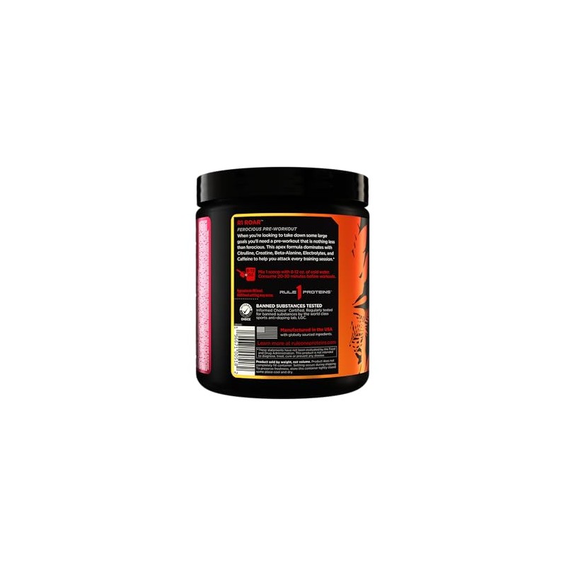 RULE ONE ROAR PRE WORKOUT PRE ENTRENO 30 SERVICIOS SABOR