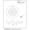 Westbrass D3193-03 Plastic Oddities Style 4-1/4-Inch OD Brass Shower Strainer