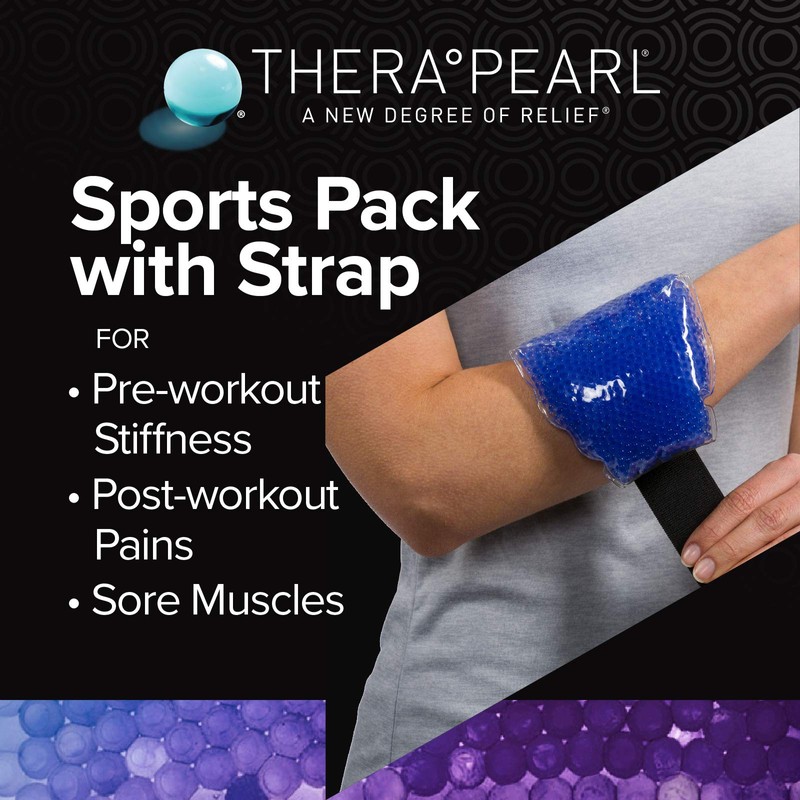 TheraPearl-14070 Color Changing Reusable Hot Cold Pack with Strap, Sports