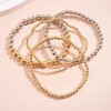 Gold Beaded Bracelets 14k Gold Bracelet Stackable Bracelet for Women