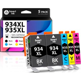 Smart Ink Compatible Ink Cartridge Replacement for HP 934 XL 935 935XL 934XL for Officejet Pro 6230 6830 6835 Officejet 6220 6812 6815 6820 (2BK & C/M/Y 5 Pack Combo)