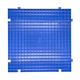 Stained Glass Cutting Mat, Solid Bottom Plastic Grid, Blue, 1 Pack